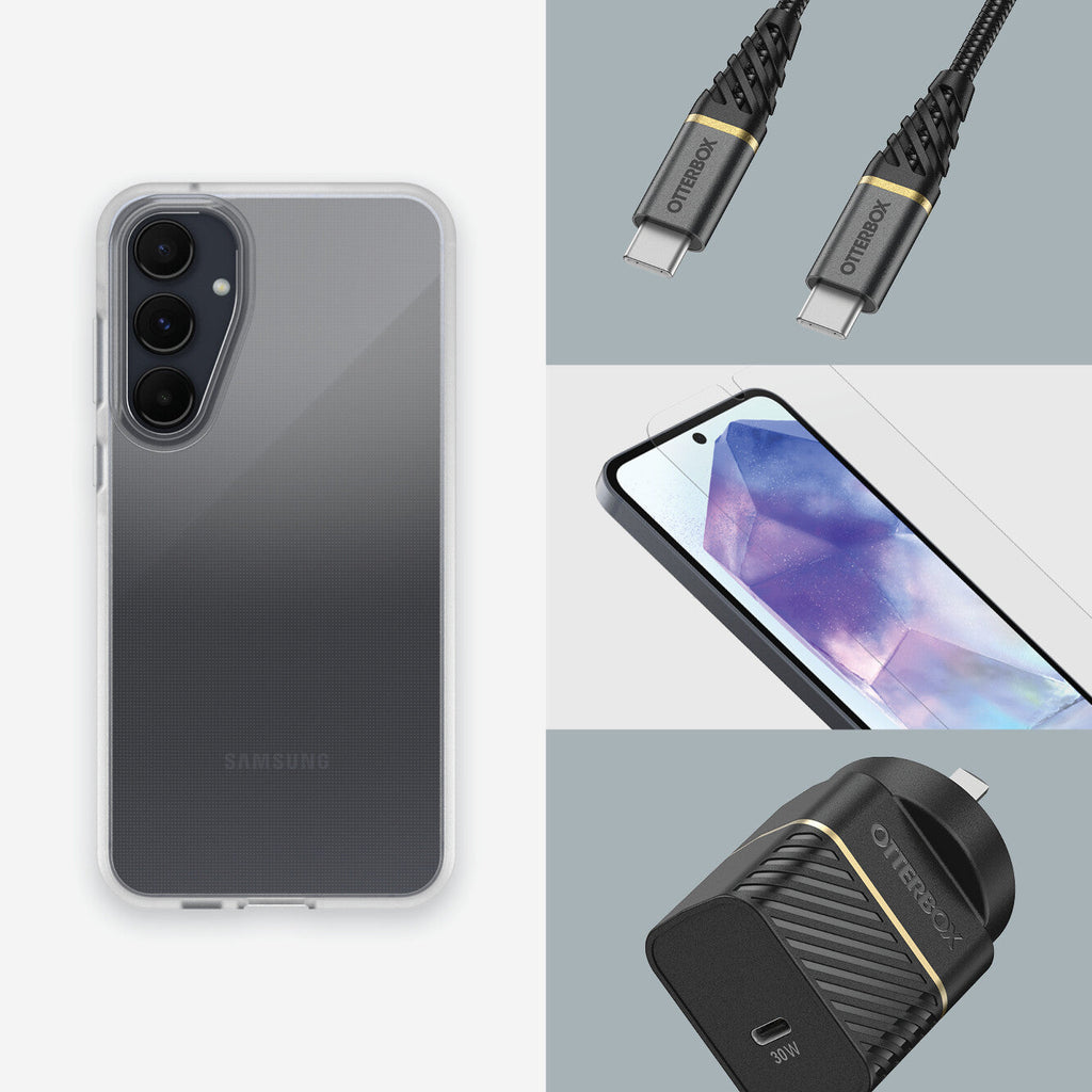 OtterBox React Series Case for Galaxy A55 (5G) in Clear