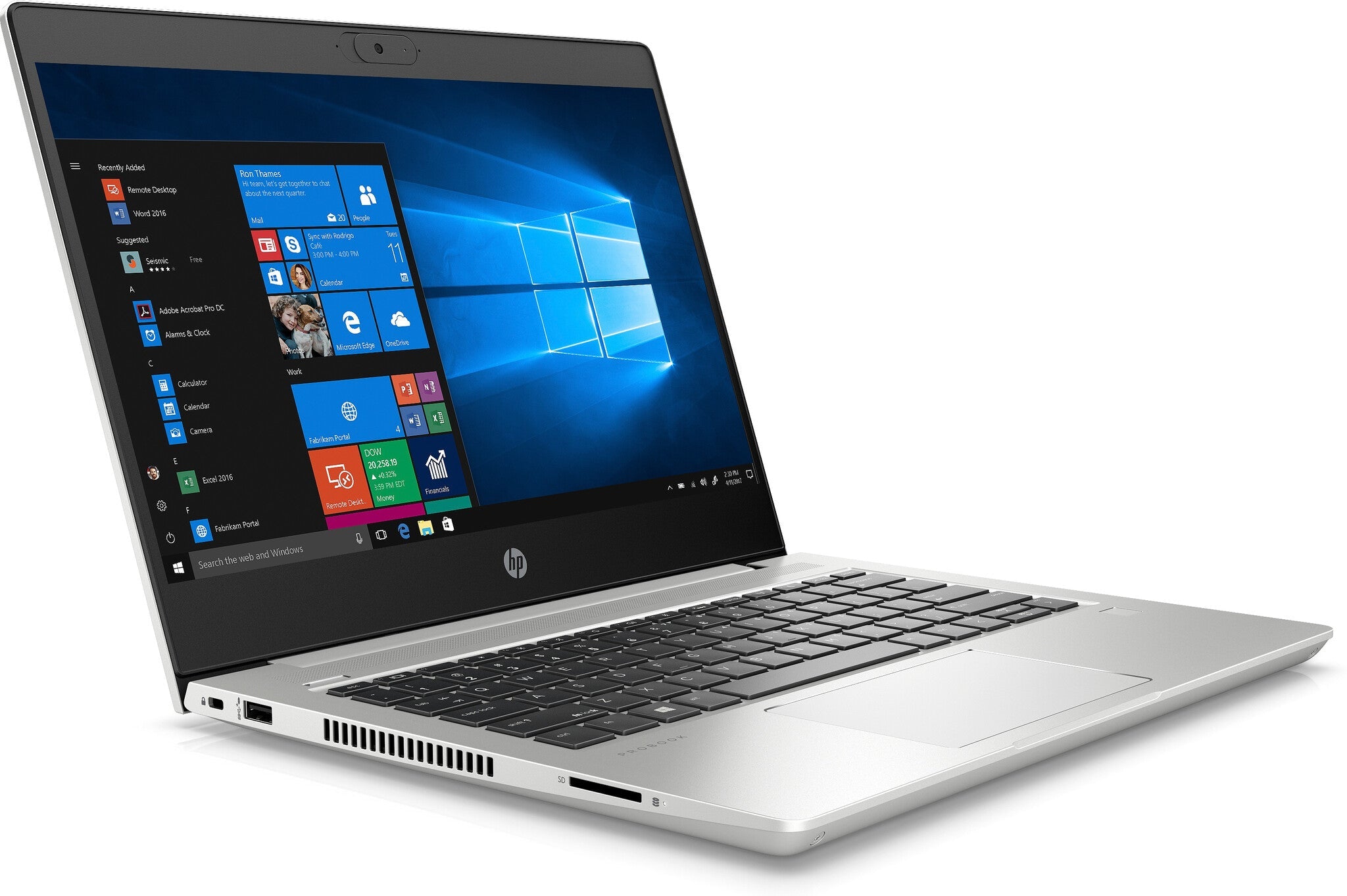 HP ProBook 430 G7 Laptop - 33.8 cm (13.3") - Intel® Core™ i5-10210U - 8 GB DDR4-SDRAM - 256 GB SSD - Wi-Fi 6 - Windows 10 Pro - Silver