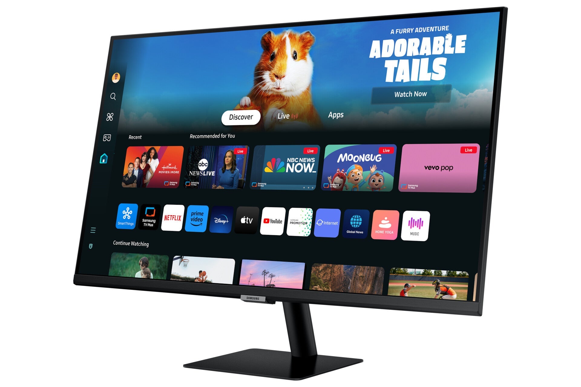 Samsung M50D - 81.3 cm (32") - 1920 x 1080 pixels Full HD LED Smart Monitor with Speakers and Remote