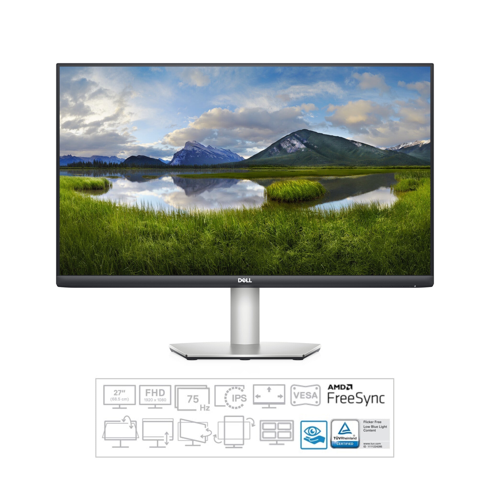 DELL S Series S2721HS - 68.6 cm (27") - 1920 x 1080 pixels Full HD LCD Monitor