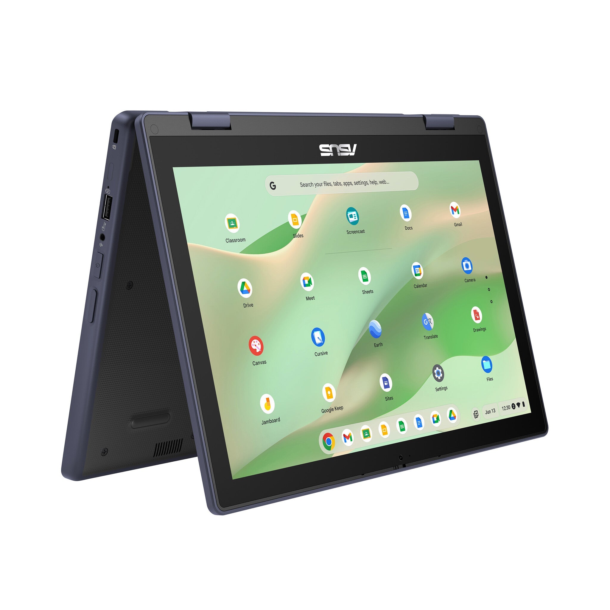 ASUS Chromebook Hybrid (2-in-1) - 31 cm (12.2") - Touchscreen - MediaTek Kompanio 520 - 4 GB LPDDR4x-SDRAM - 64 GB eMMC - Wi-Fi 6 - ChromeOS - Grey