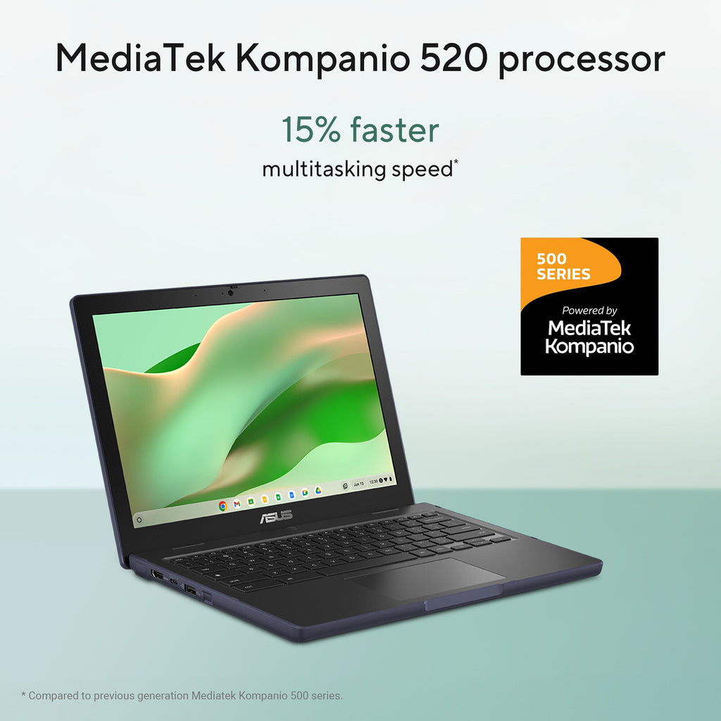 ASUS Chromebook Hybrid (2-in-1) - 31 cm (12.2") - Touchscreen - MediaTek Kompanio 520 - 4 GB LPDDR4x-SDRAM - 64 GB eMMC - Wi-Fi 6 - ChromeOS - Grey