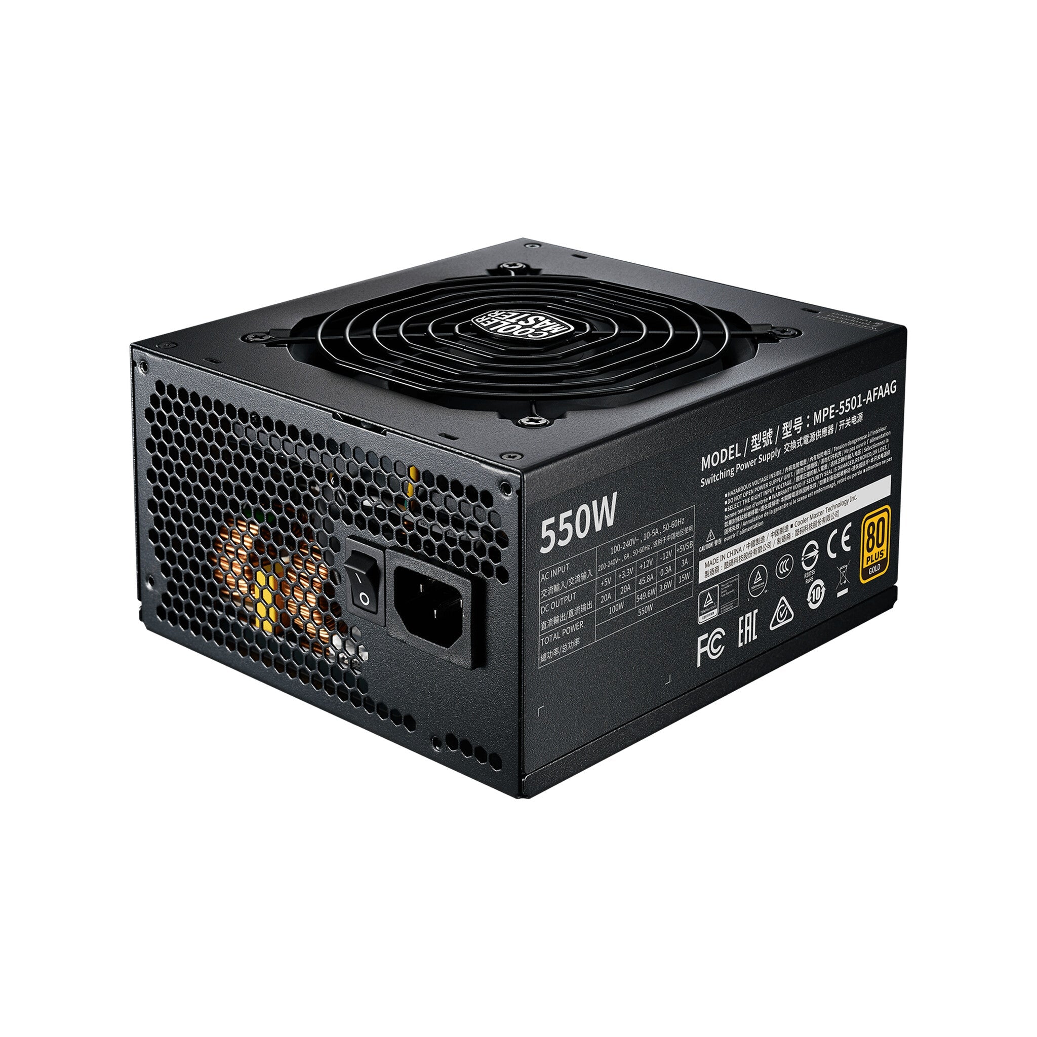 Cooler Master MWE V2 - 550W 80+ Gold Fully Modular Power Supply Unit