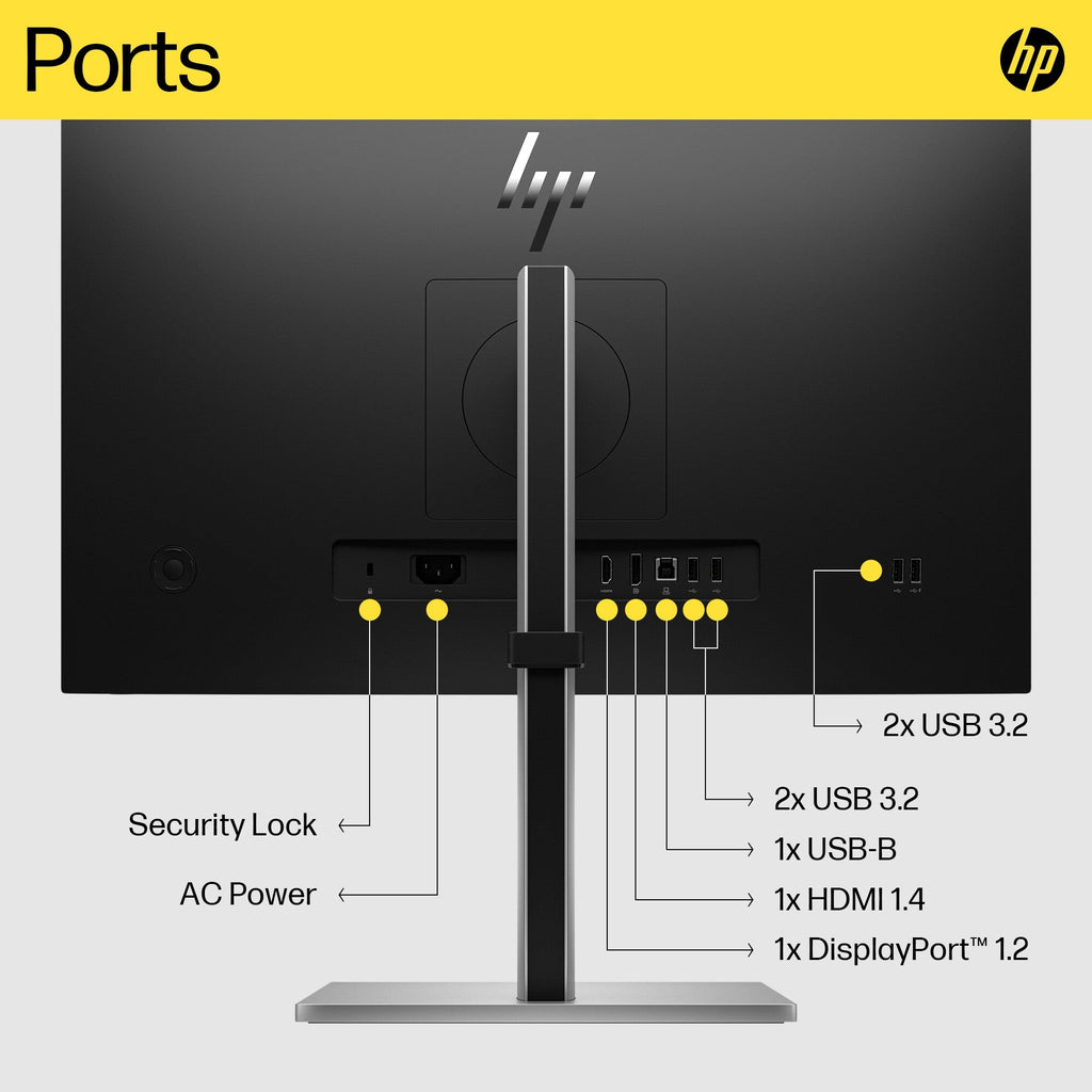 HP E24Q G5 - 60.5 cm (23.8") - 2560 x 1440 pixels Quad HD LED Monitor