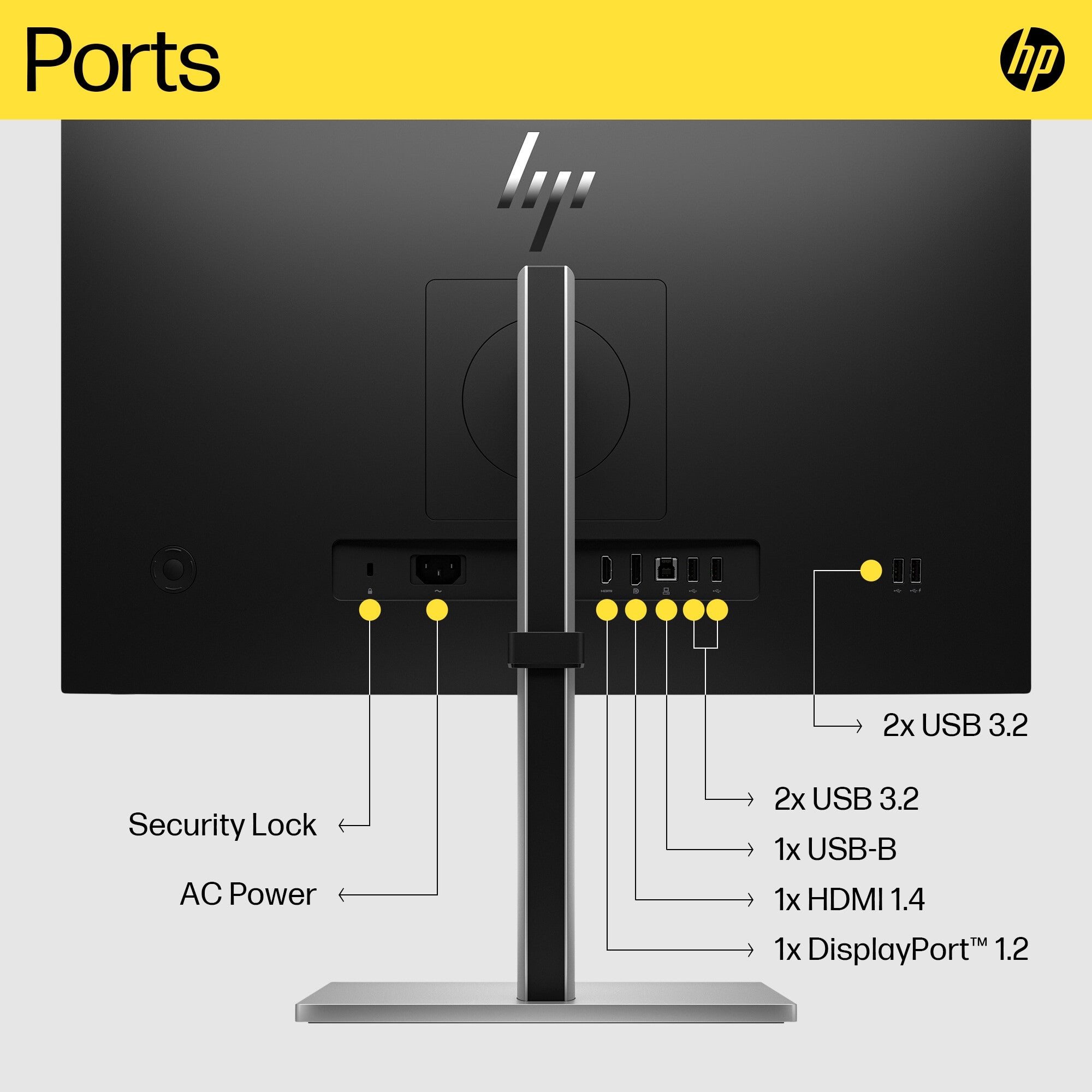 HP E24Q G5 - 60.5 cm (23.8") - 2560 x 1440 pixels Quad HD LED Monitor