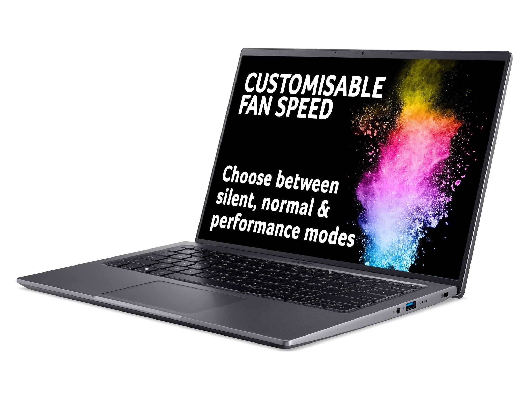 Acer Swift X SFX14-51G Laptop - 35.6 cm (14") - Intel® Core™ i5-1240P - 8 GB LPDDR5-SDRAM - 512 GB SSD - NVIDIA GeForce RTX 3050 - Wi-Fi 6E - Windows 11 - Grey