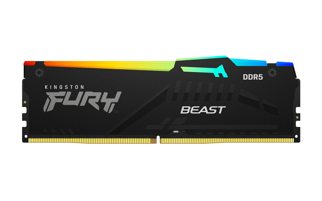 Kingston Technology FURY Beast Black RGB - 16 GB 1 x 16 GB 4800MT/s DDR5 memory module