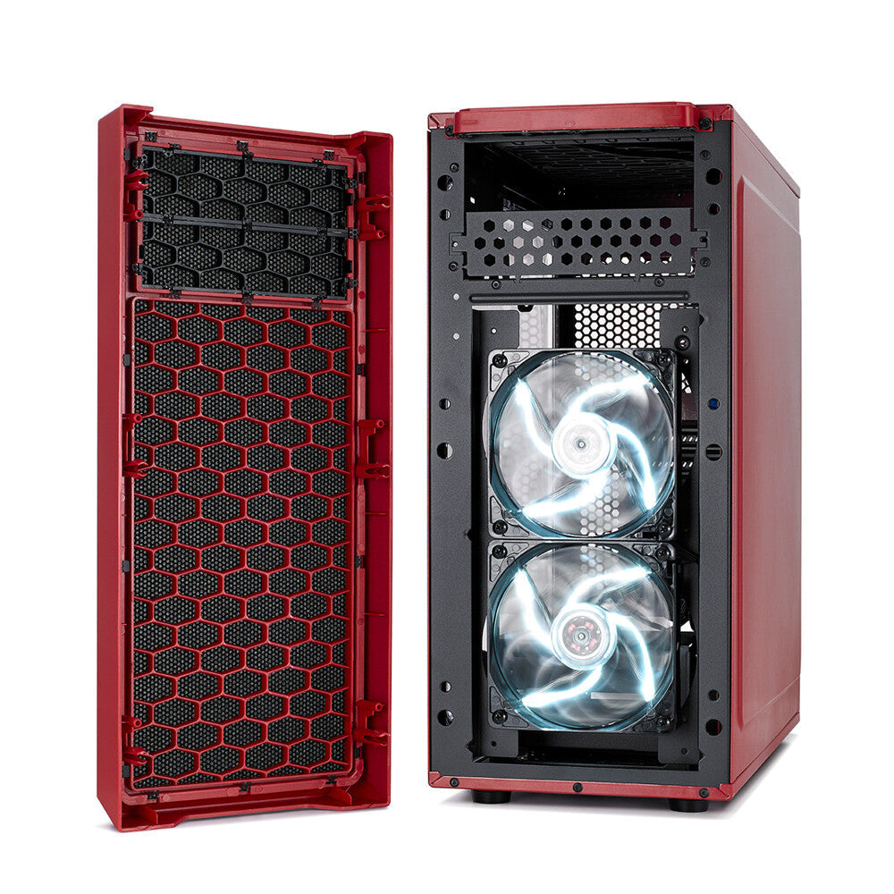 Fractal Design Focus G - ATX Mid Tower Case in Black / Red