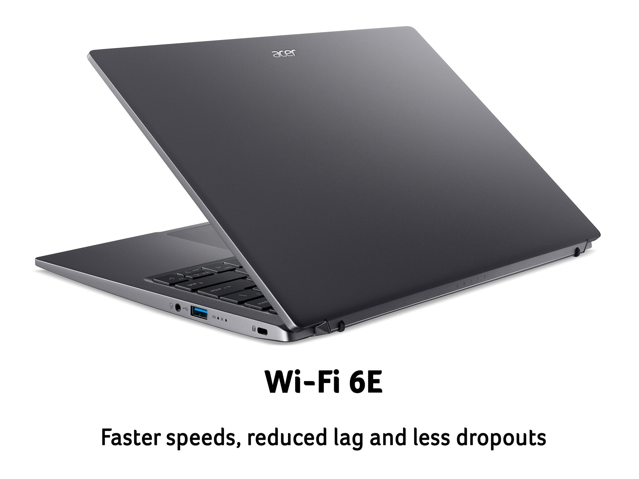 Acer Swift X SFX14-51G Laptop - 35.6 cm (14") - Intel® Core™ i5-1240P - 8 GB LPDDR5-SDRAM - 512 GB SSD - NVIDIA GeForce RTX 3050 - Wi-Fi 6E - Windows 11 - Grey