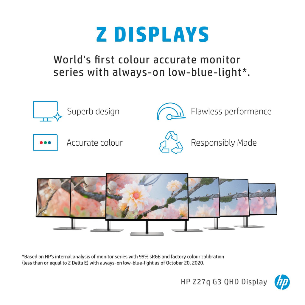 HP Z27q G3 QHD - 68.6 cm (27") - 2560 x 1440 pixels QHD Monitor