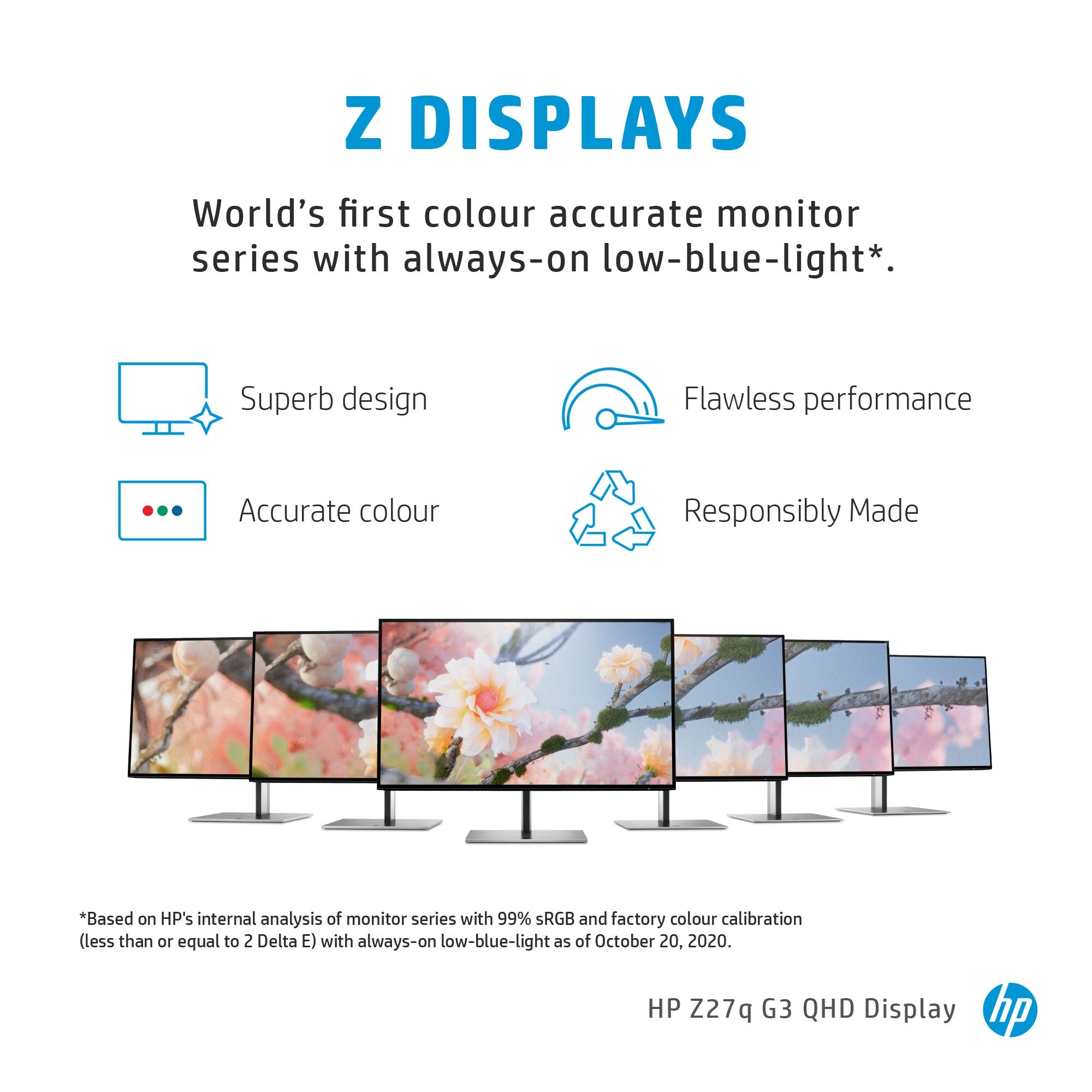 HP Z27q G3 QHD - 68.6 cm (27") - 2560 x 1440 pixels QHD Monitor