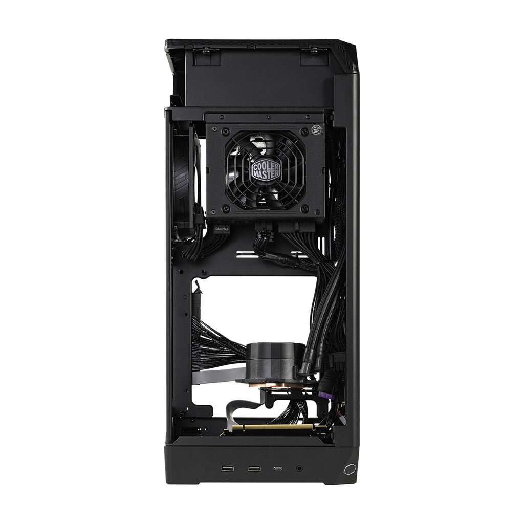Cooler Master NCORE 100 MAX - ITX SFF Tower Case in Grey w/ 850W SFX Gold PSU