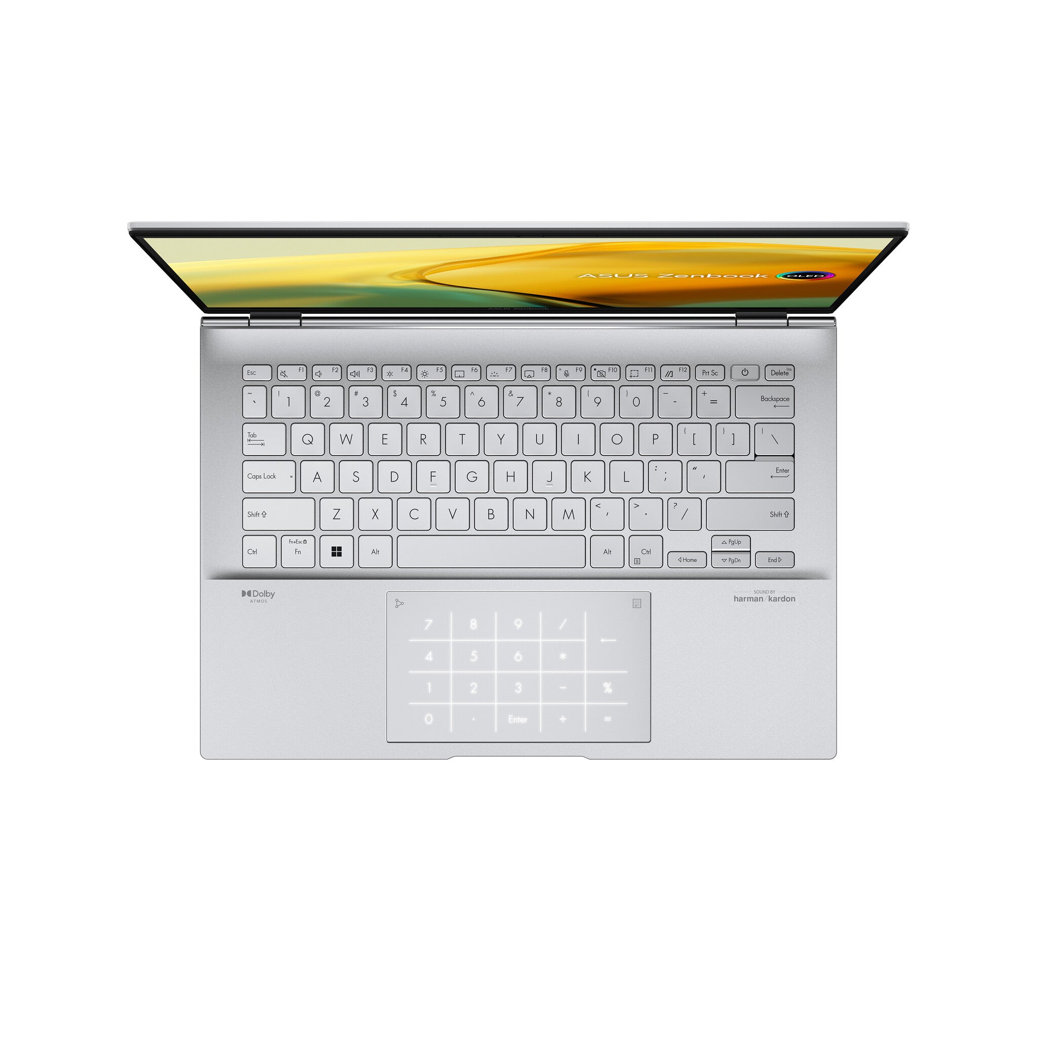 ASUS Zenbook 14 OLED Laptop - 35.6 cm (14") - Touchscreen - Intel® Core™ i9-13900H - 16 GB LPDDR5-SDRAM - 1 TB SSD - Wi-Fi 6E - Windows 11 Home - Silver