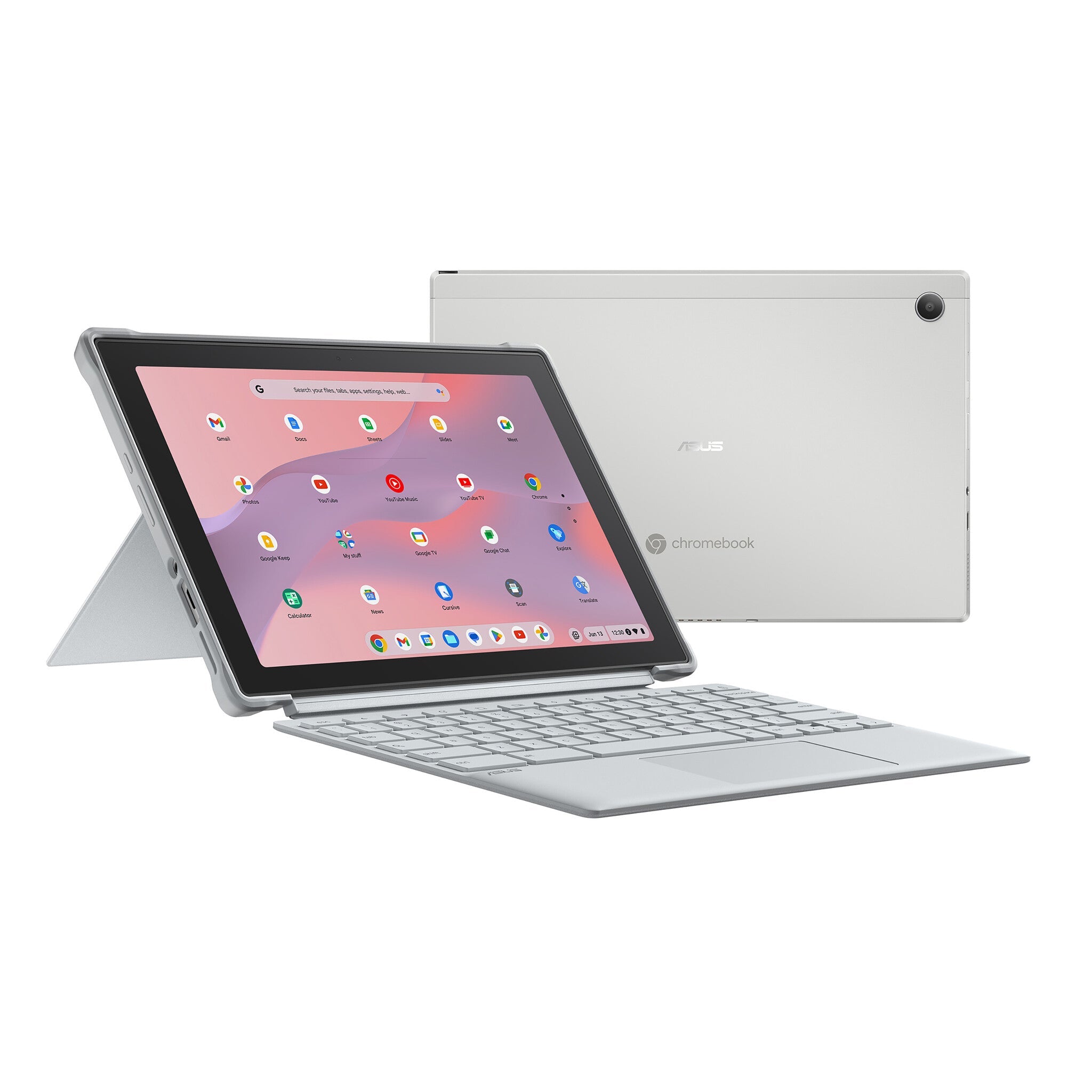 ASUS Chromebook - 26.7 cm (10.5") - Touchscreen - MediaTek Kompanio 520 - 4 GB LPDDR4x-SDRAM - 64 GB eMMC - Wi-Fi 6 - ChromeOS - Silver
