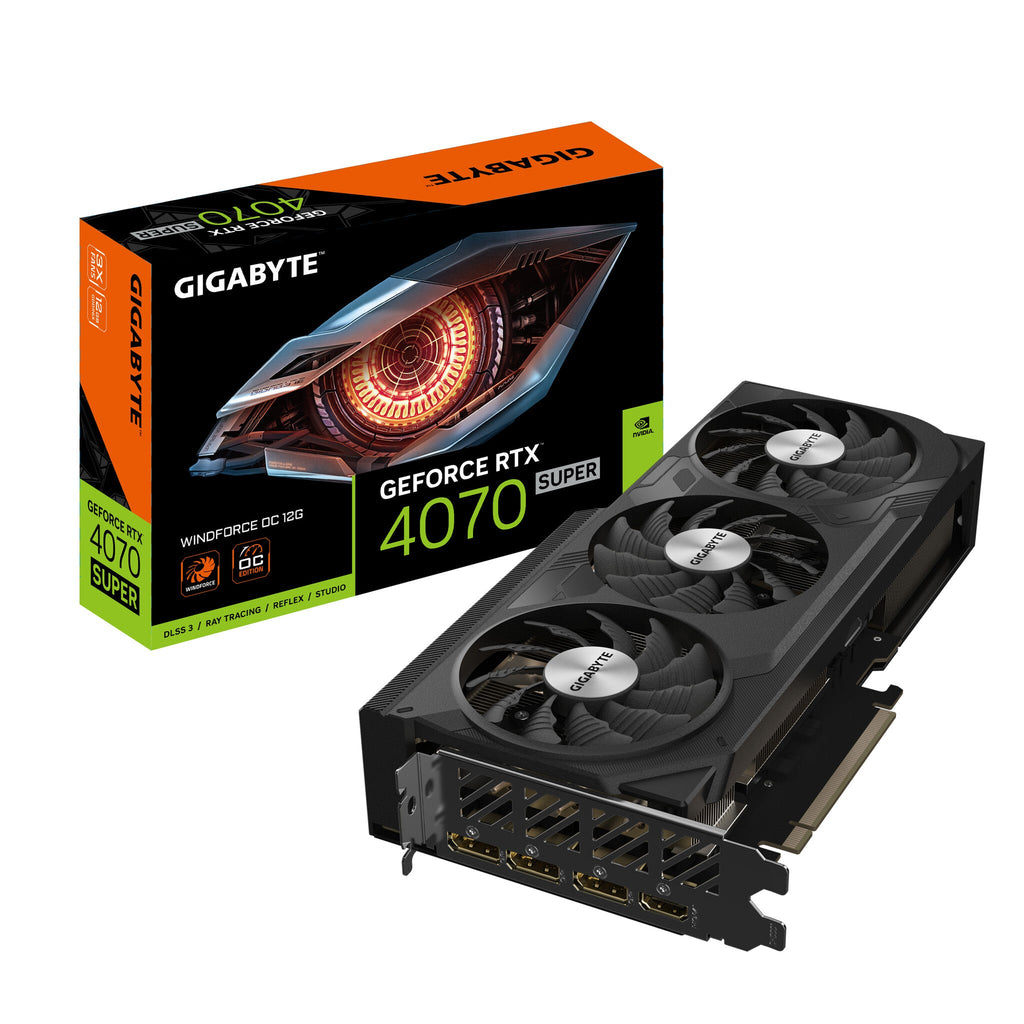 Gigabyte WINDFORCE OC - NVIDIA 12 GB GDDR6X GeForce RTX 4070 SUPER graphics card