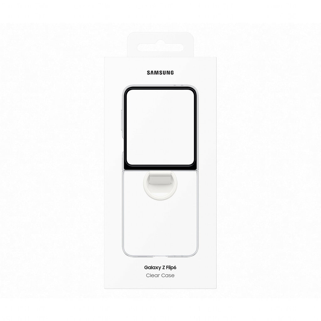 Samsung Clear Case with Ring for Z Flip6 in Transparent