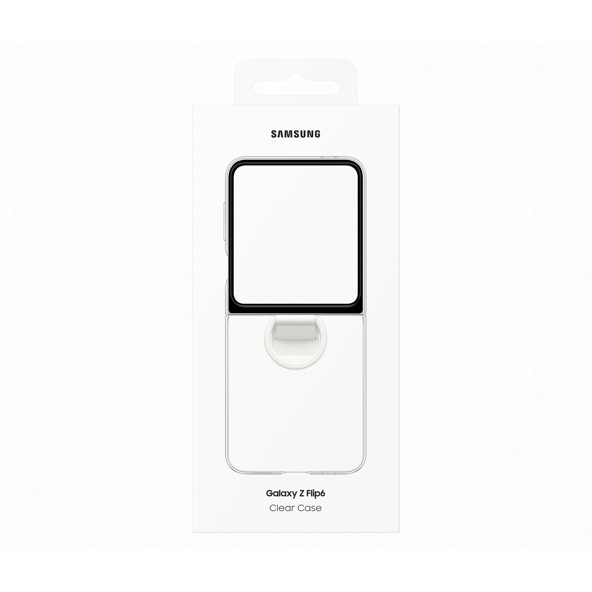 Samsung Clear Case with Ring for Z Flip6 in Transparent