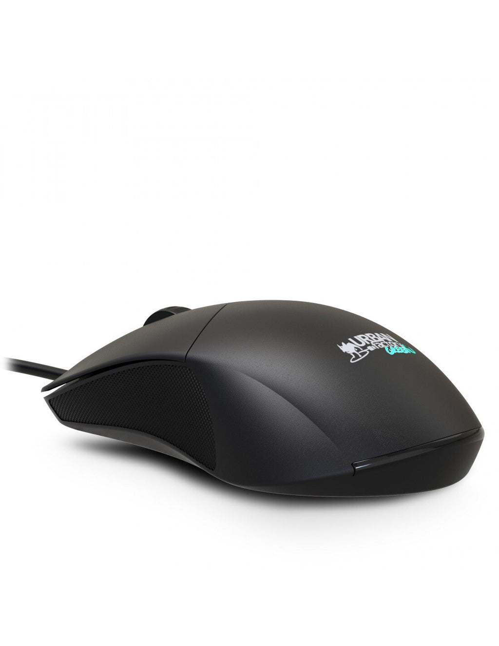 Urban Factory Cyclee - Wired USB Type-A Optical Mouse in Black - 1,200 DPI