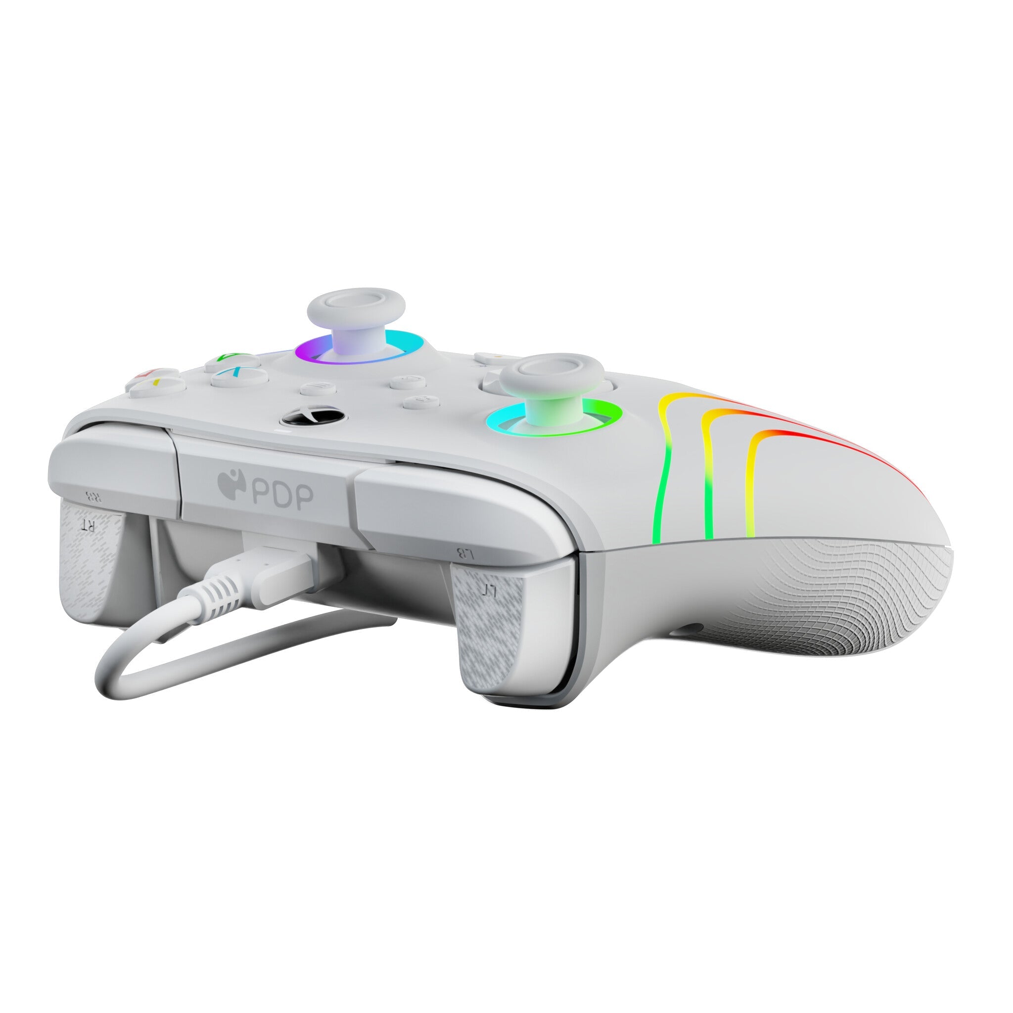 PDP Afterglow Wave - Wired Controller for PC / Xbox Series X|S in White