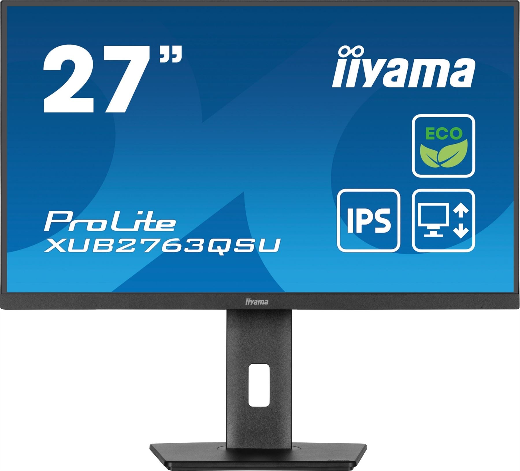 iiyama ProLite XUB2763QSU-B1 - 68.6 cm (27") - 2560 x 1440 pixels FHD LED Monitor