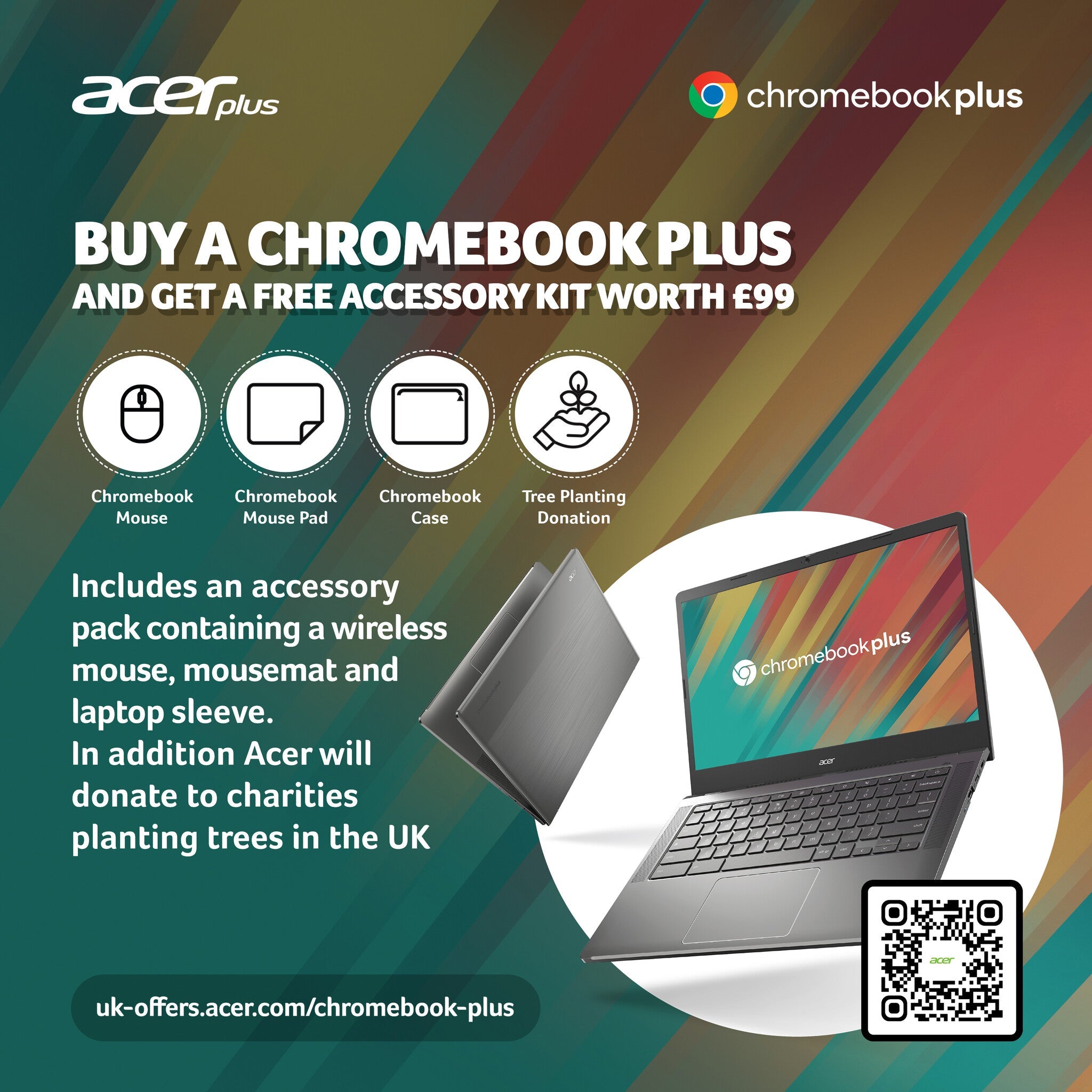 Acer Chromebook Plus 514 - 35.6 cm (14") - AMD Ryzen 5 7520C - 8 GB LPDDR5x-SDRAM - 256 GB SSD - Wi-Fi 6 - ChromeOS - Grey