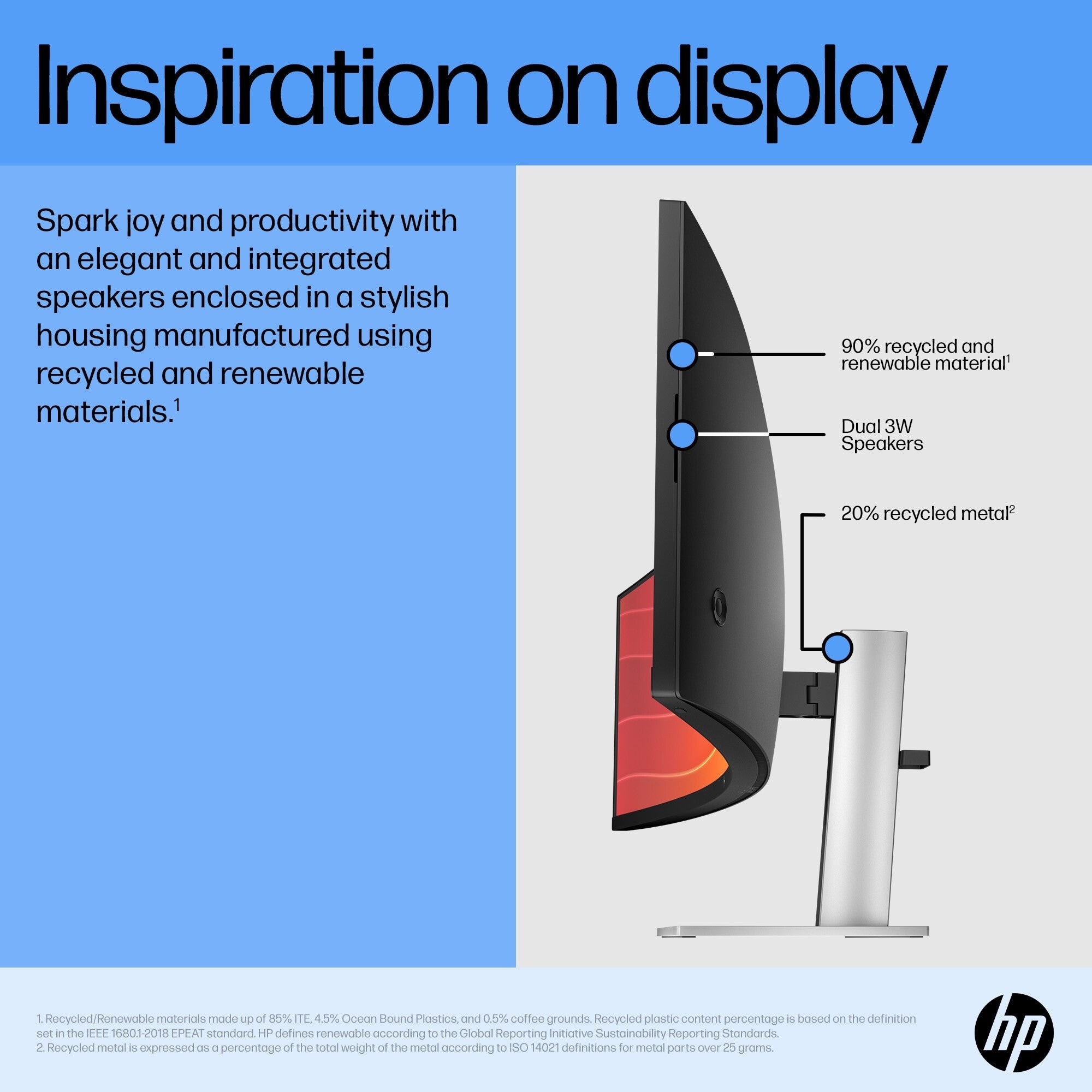 HP E45c G5 - 113 cm (44.5") - 5120 x 1440 pixels DQHD LCD Monitor
