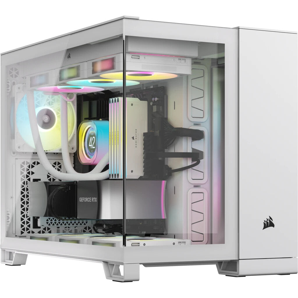 Corsair iCUE LINK 2500X RGB - Micro ATX Mid Tower Case in White