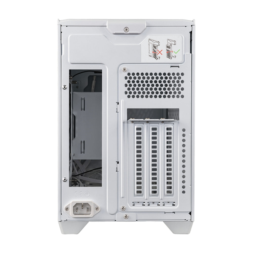 Cooler Master MasterBox NR200P V2 - Mini ITX Desktop Case in White