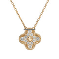 Van Cleef & Arpels Vintage Alhambra Pendant Diamond Motif