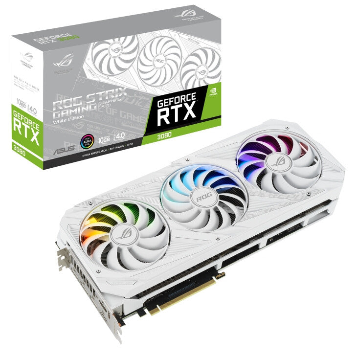 ASUS ROG STRIX "White Edition" - NVIDIA 10 GB GDDR6X GeForce RTX 3080 graphics card