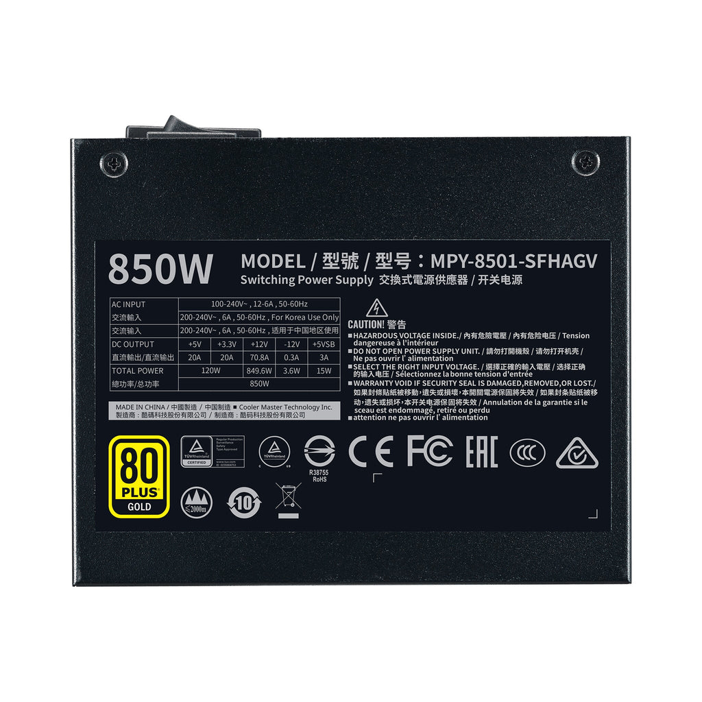 Cooler Master V850 SFX - 850W 80+ Gold Fully Modular Power Supply Unit