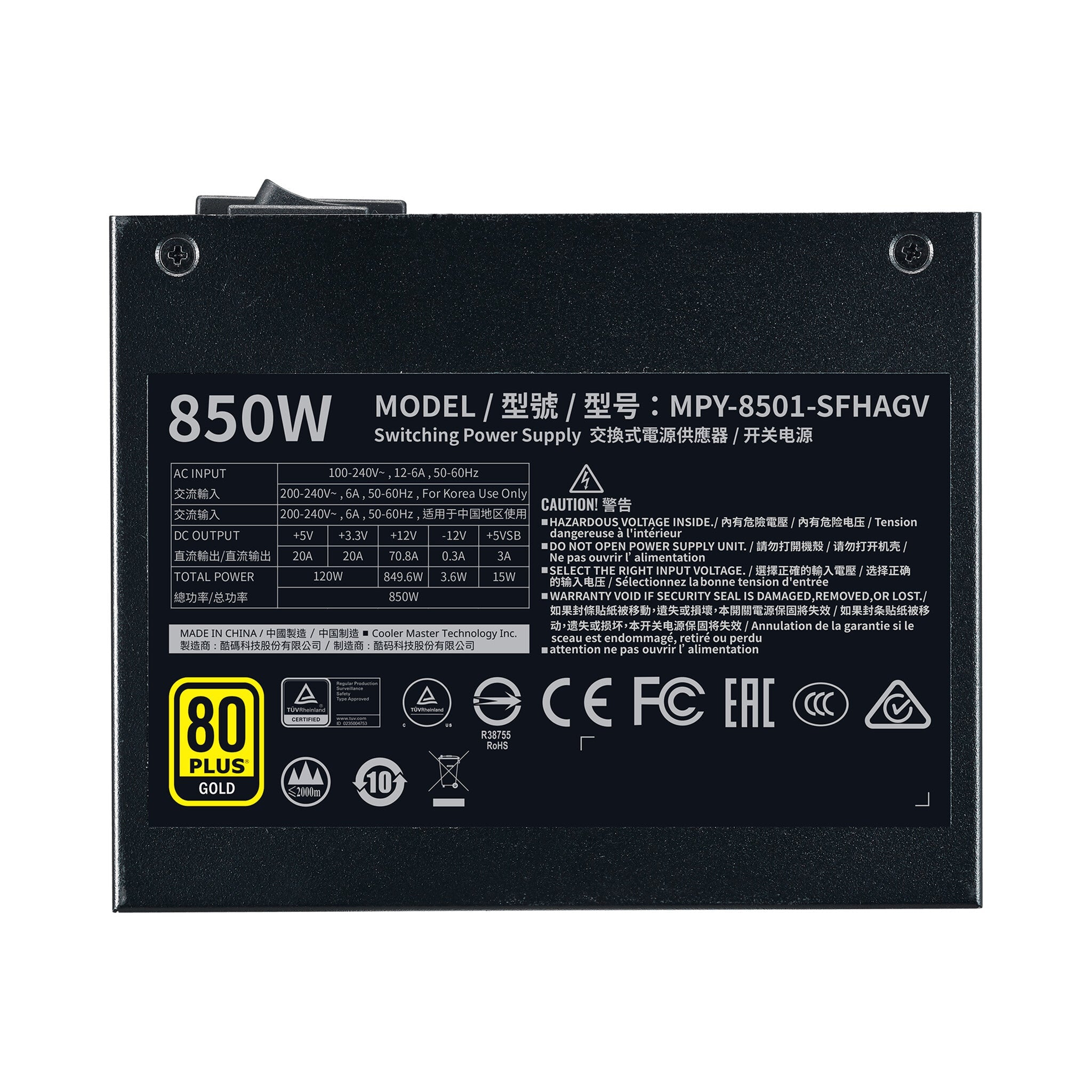 Cooler Master V850 SFX - 850W 80+ Gold Fully Modular Power Supply Unit