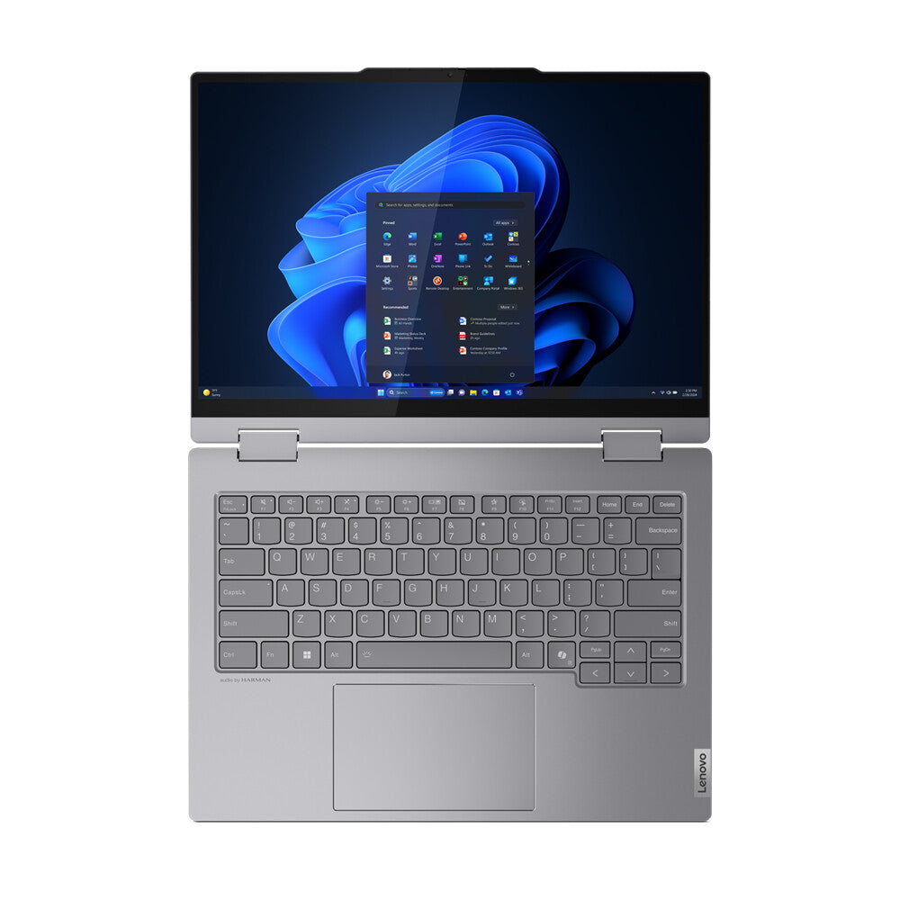 Lenovo ThinkBook 14 Hybrid (2-in-1) - 35.6 cm (14") - Touchscreen - Intel Core Ultra 7 155U - 16 GB DDR5-SDRAM - 512 GB SSD - Wi-Fi 6E - Windows 11 Pro - Grey