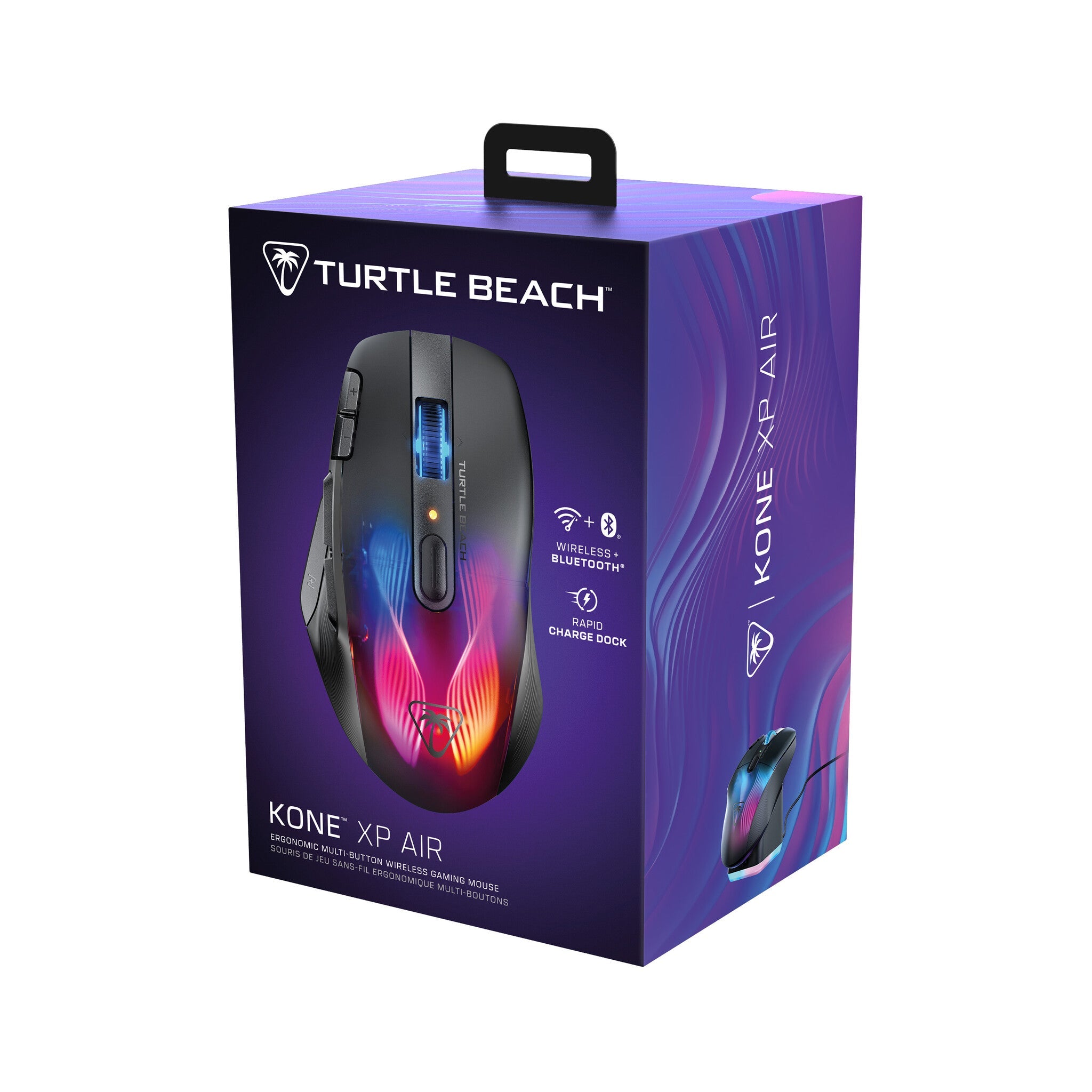 Turtle Beach Kone XP Air - RF Wireless + Bluetooth Optical Gaming Mouse in Black - 19,000 DPI