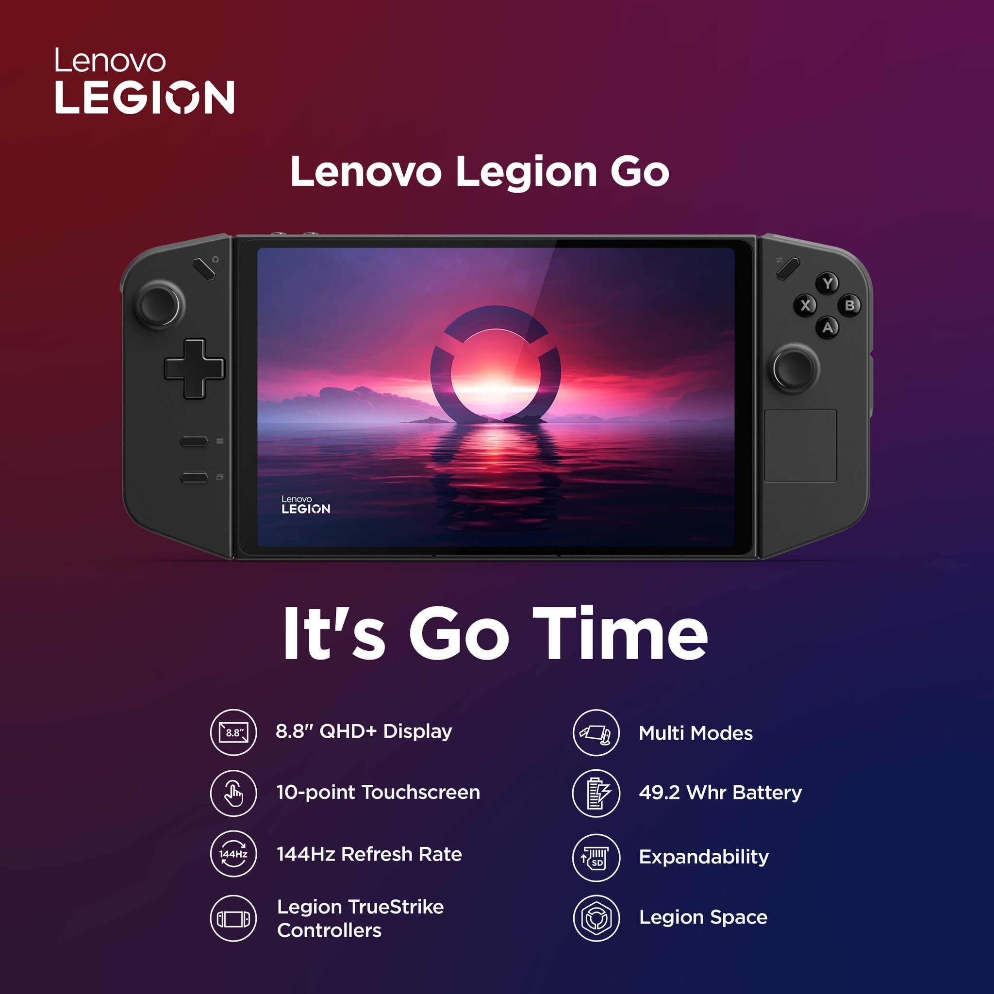 Lenovo Legion Go -  22.4 cm (8.8") - 512 GB - Portable game console in Black