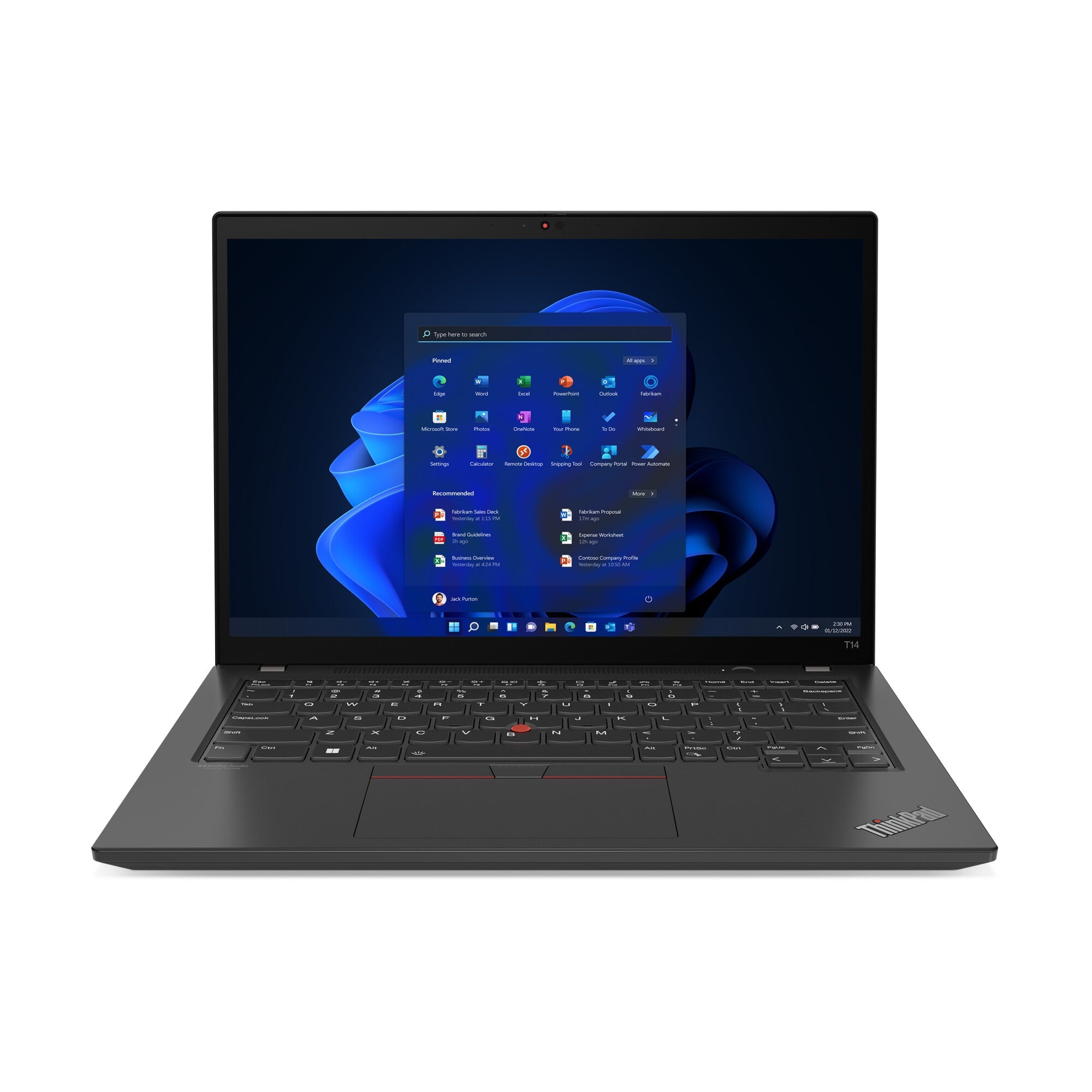 Lenovo ThinkPad T14 Gen 3 Laptop - 35.6 cm (14") - Intel® Core™ i7-1255U - 16 GB DDR4-SDRAM - 512 GB SSD - Wi-Fi 6E - Windows 11 Pro - Black