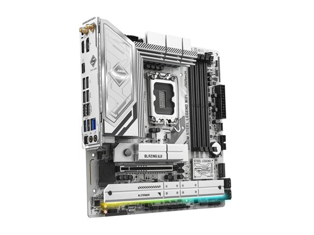 Asrock B860M Steel Legend WiFi micro ATX motherboard - Intel B860 LGA 1851