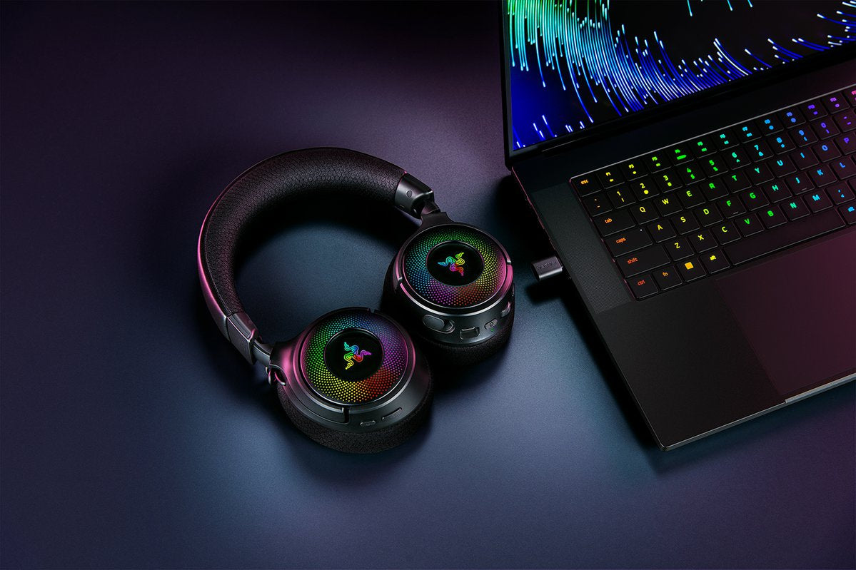 Razer Kraken V4 - USB Type-A Wired & Wireless Bluetooth Gaming Headset in Black