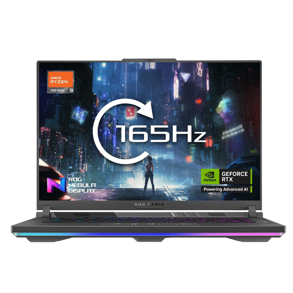 ASUS ROG Strix G16 Laptop - 40.6 cm (16") - AMD Ryzen 9 8940HX - 16 GB DDR5-SDRAM - 1 TB SSD - NVIDIA GeForce RTX 5060 - Wi-Fi 6E - Windows 11 Home - Black / Grey