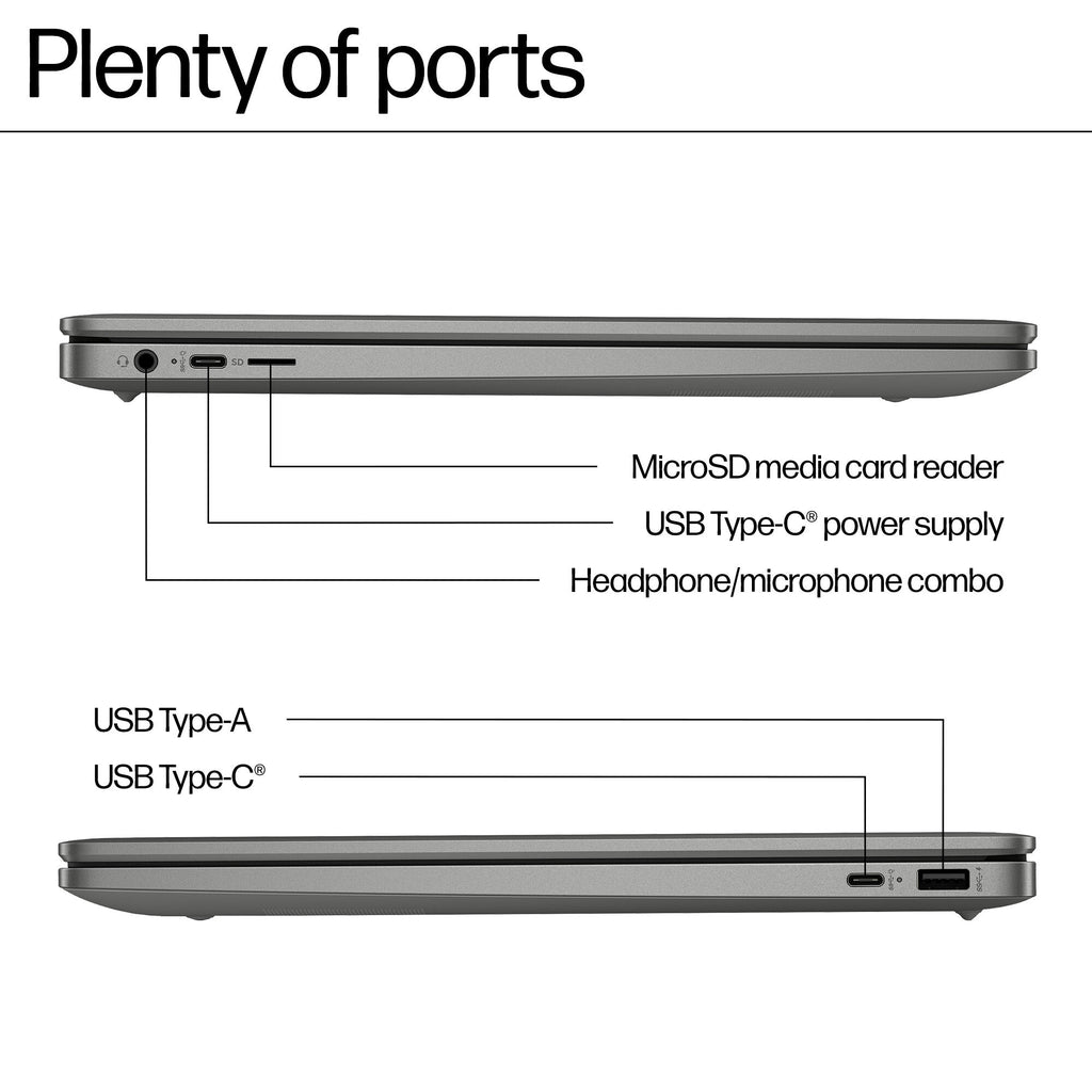 HP Chromebook Plus - 39.6 cm (15.6") - Intel® Core™ i3-N305 - 8 GB LPDDR5-SDRAM - 256 GB Flash - Wi-Fi 6 - ChromeOS - Silver