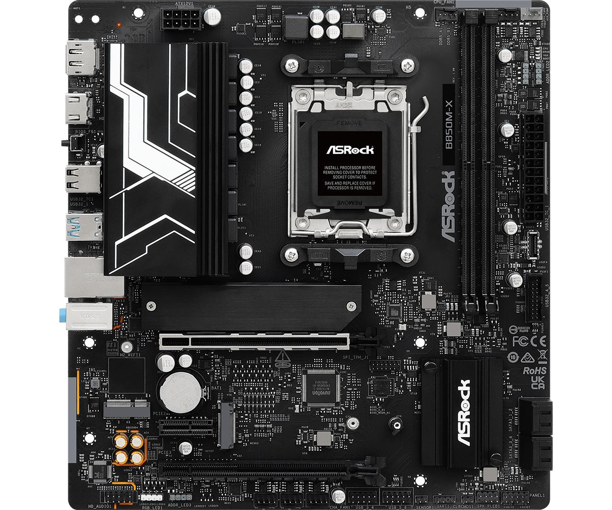 Asrock B850M-X micro ATX motherboard - AMD B850 Socket AM5