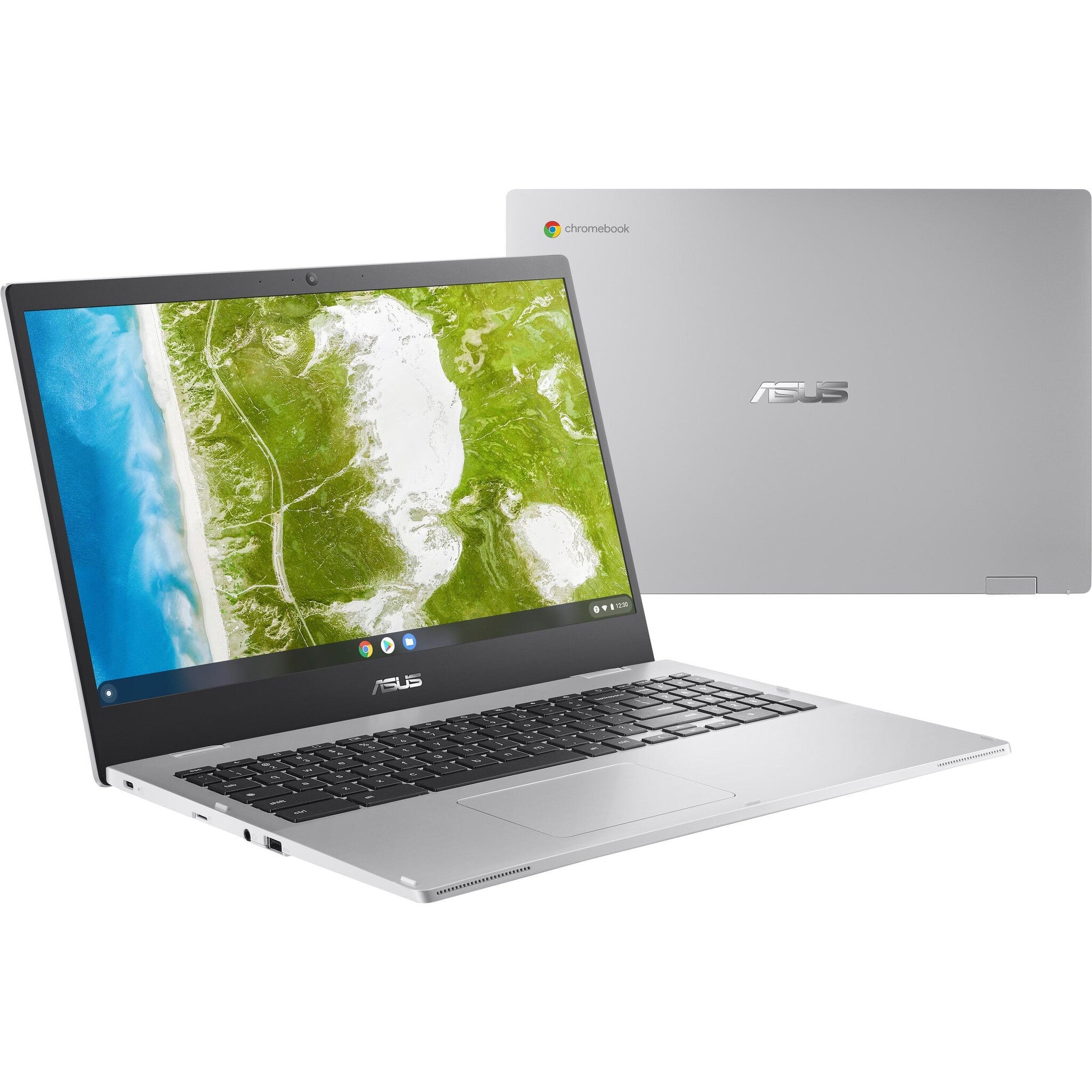 ASUS Chromebook CX1 - 39.6 cm (15.6") - Intel® Celeron® N N4500 - 4 GB LPDDR4x-SDRAM - 64 GB eMMC - Wi-Fi 6 - ChromeOS - Silver