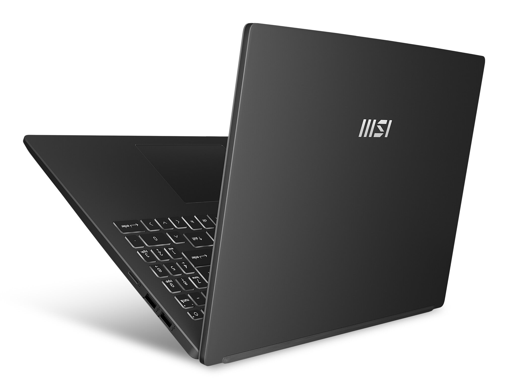 MSI Modern 15 Laptop - 39.6 cm (15.6") - Intel® Core™ i7-1255U  - 8 GB DDR4-SDRAM - 256 GB SSD - Wi-Fi 6 - Windows 11 Home - Black