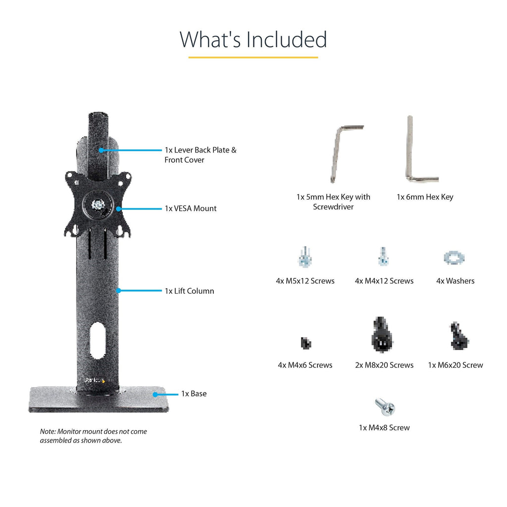 StarTech.com FPPNEUSTND - Desk monitor stand for 81.3 cm (32") to 86.4 cm (34")