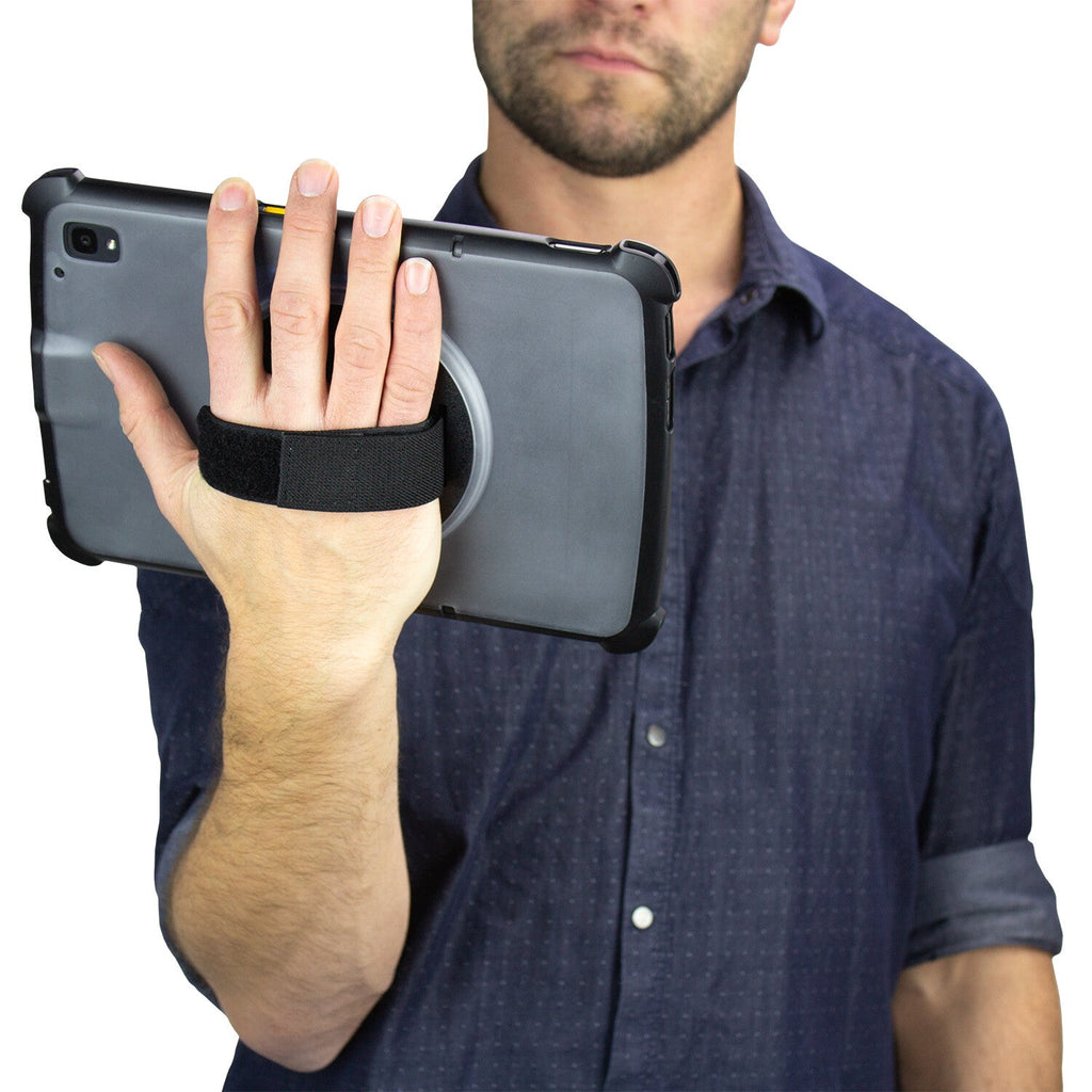 InfoCase Rugged Case with Rotating Hand Strap for Zebra ET40/45 in Black / Transparent