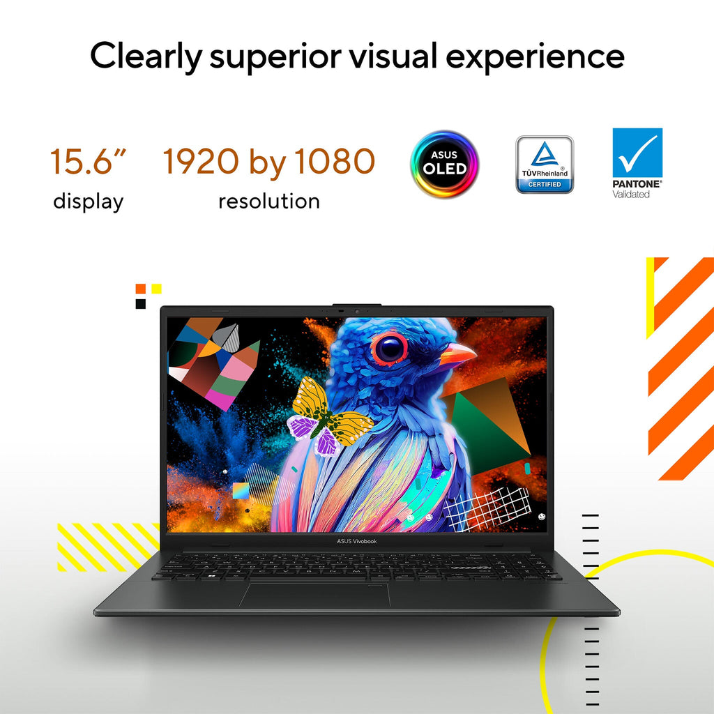 ASUS Vivobook Go 15 OLED Laptop - 39.6 cm (15.6") - AMD Ryzen™ 5 7520U - 8 GB LPDDR5-SDRAM - 256 GB SSD - Wi-Fi 6E - Windows 11 Home in S mode - Silver