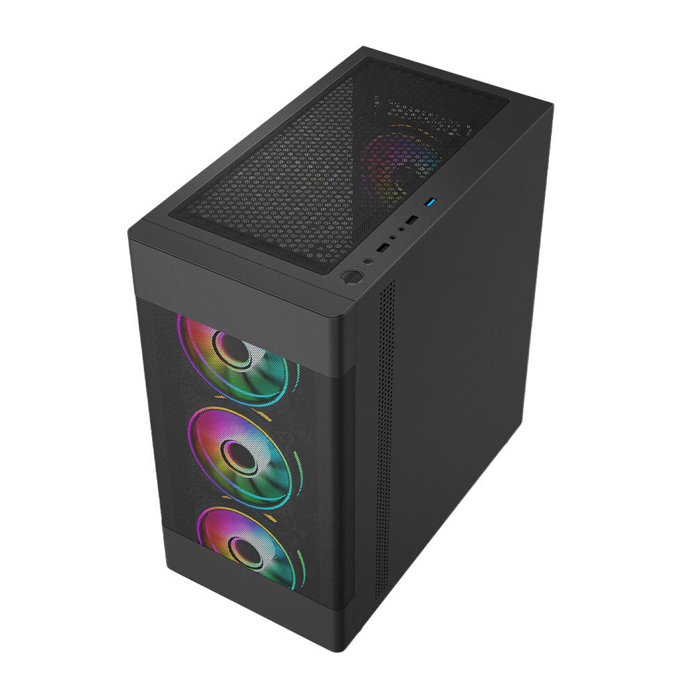 VIDA Zephyr - MicroATX Mid Tower Case in Black