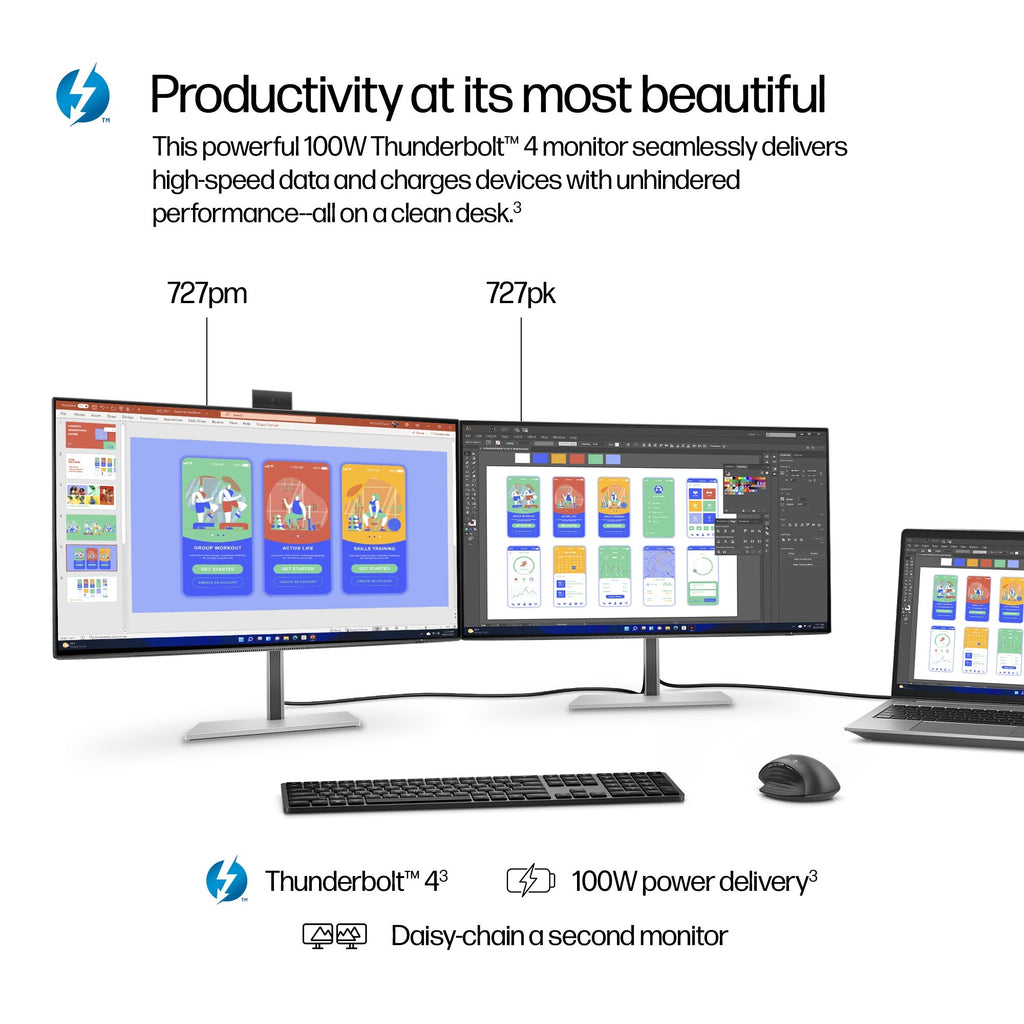 HP Series 7 Pro 727PK - 68.6 cm (27") - 3840 x 2160 pixels 4K Ultra HD LED Monitor