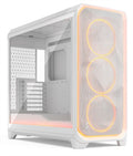 Fractal Design Meshify 3 XL Ambience Pro RGB - ATX Full Tower Case in White + Clear Tint