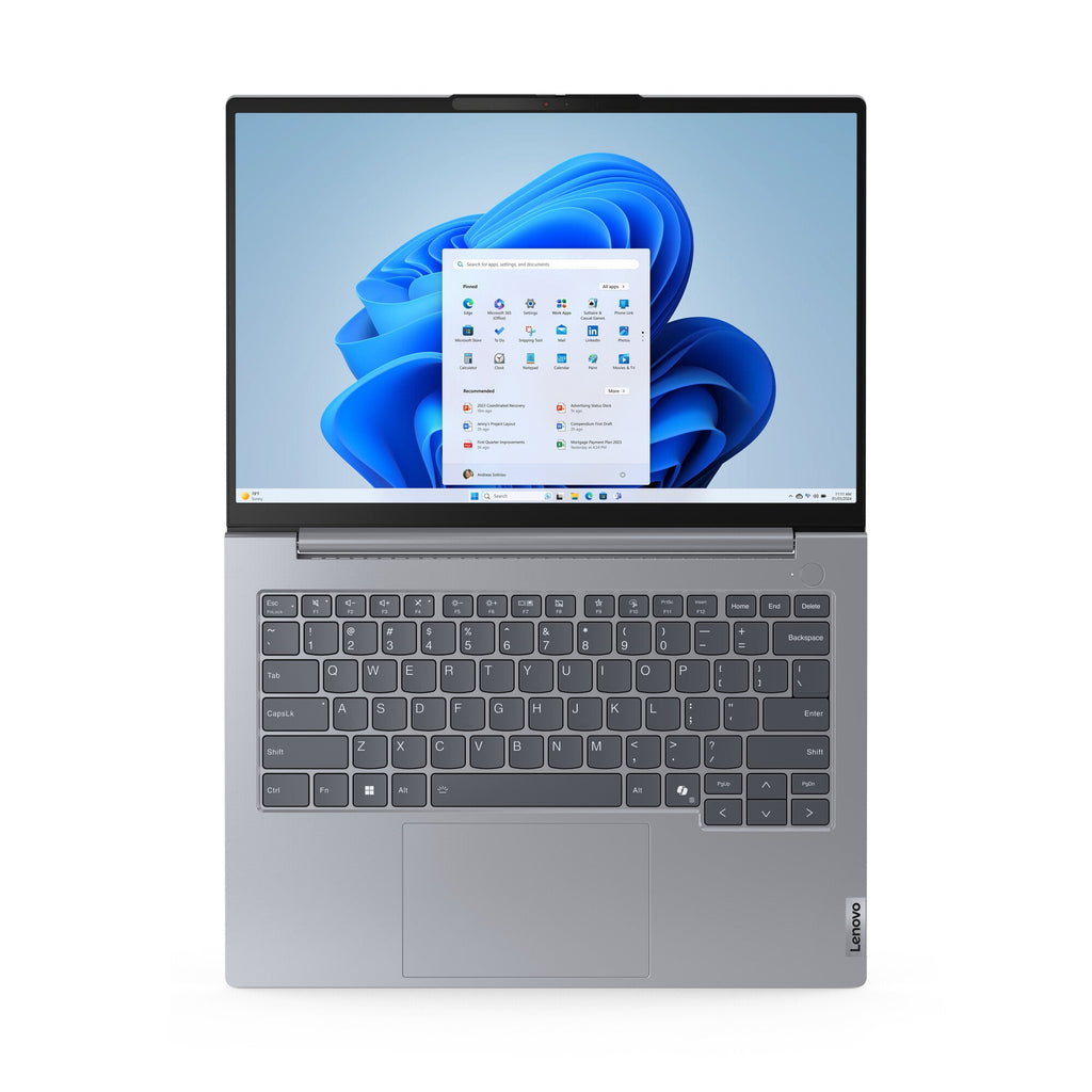 Lenovo ThinkBook 14 Laptop - 35.6 cm (14") - Intel Core Ultra 5 125U - 16 GB DDR5-SDRAM - 256 GB SSD - Wi-Fi 6E - Windows 11 Pro - Grey